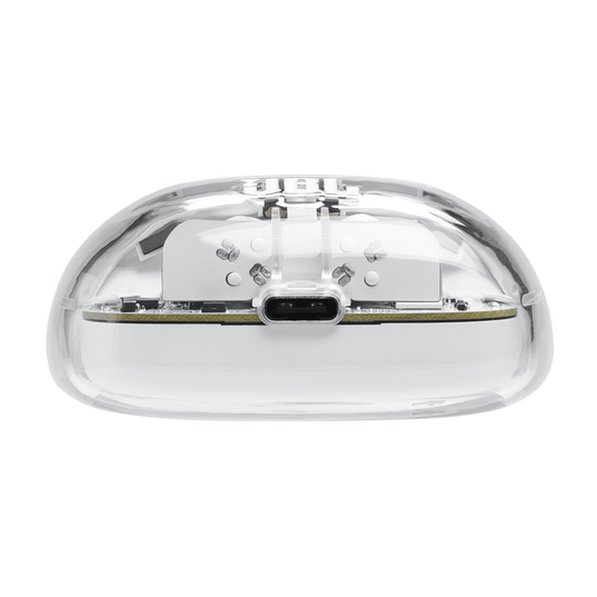 JBL Tune Beam 2 Ghost Edition - Ghost White - True Wireless Noise Cancelling Earbuds - Bottom